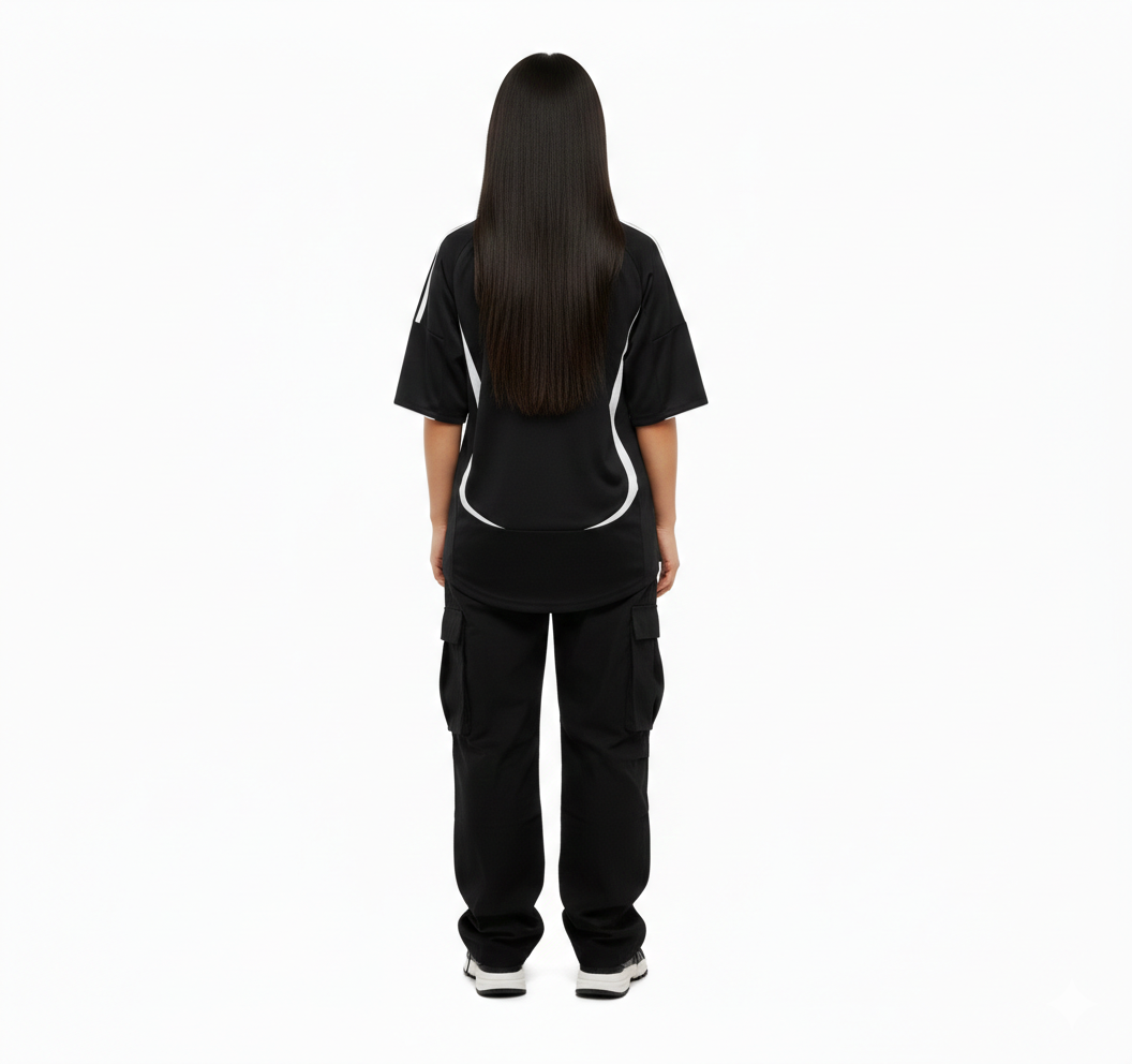 11 IDOLS FC | "The Jennie" Vintage-Inspired Football Kit — Black Edition (2006/07 Remake)